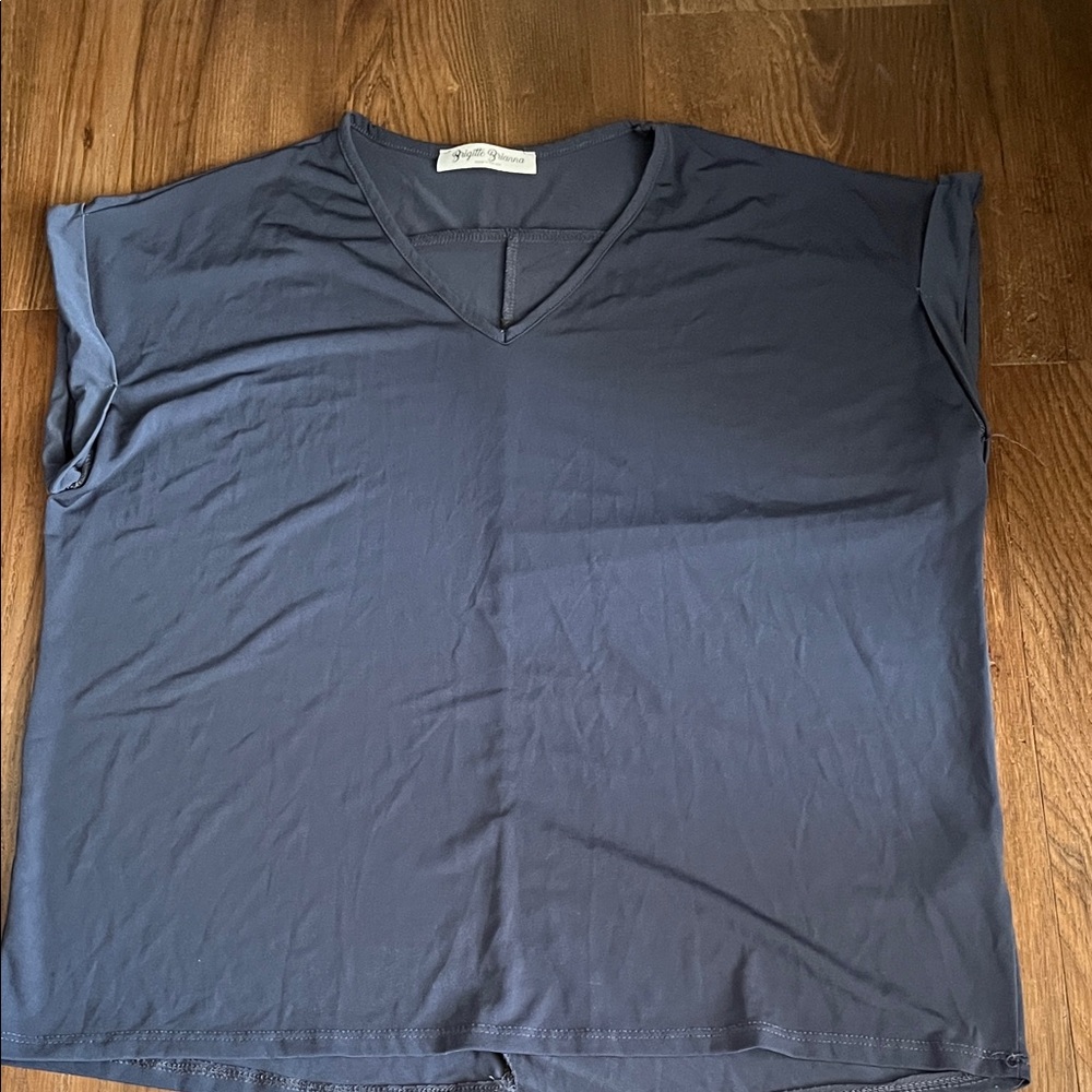 Stylish Navy V-Neck Tee for Men